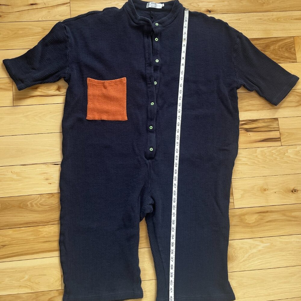 Red Sky - jumpsuit in blue waffle - Picture 3 of 6